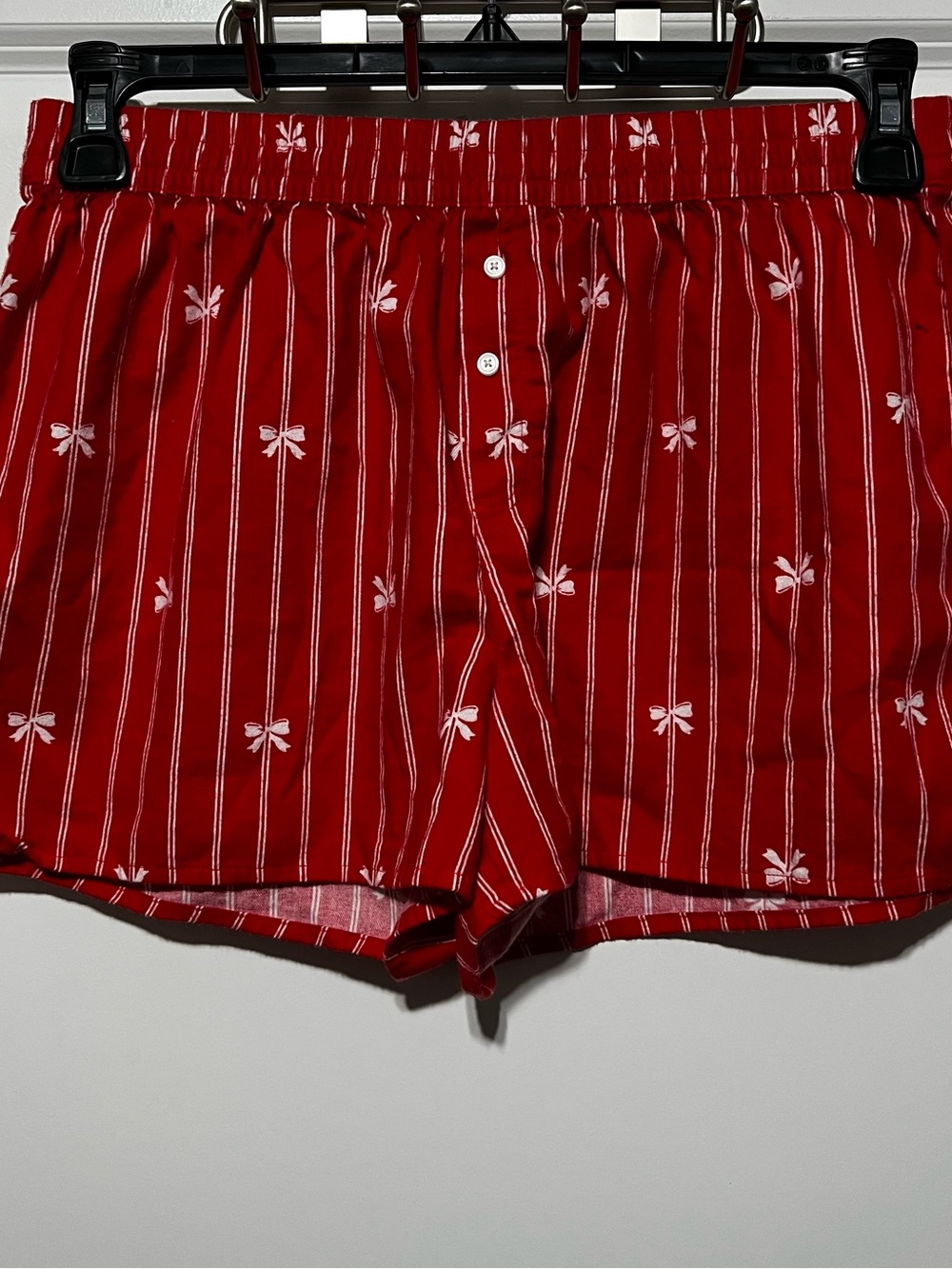 Aerie Women’s Boy Shorts in Red/White